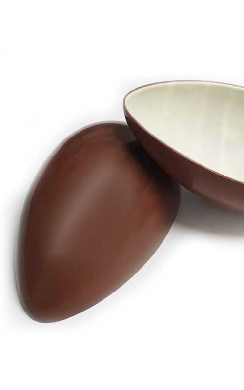 Uovo di Cioccolato al Latte e Bianco artigianale